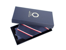 Gift box for a tie navy blue slim
