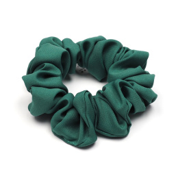 Scrunchie bun elastic thick crinkle green