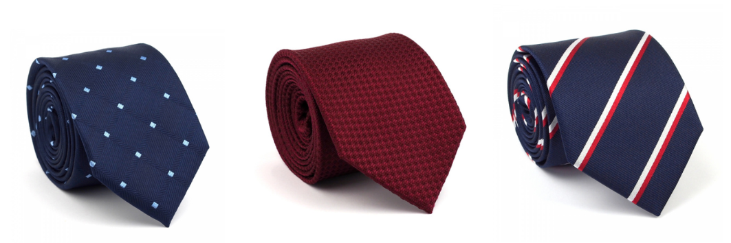 Zdjęcie jedwabnych krawatów