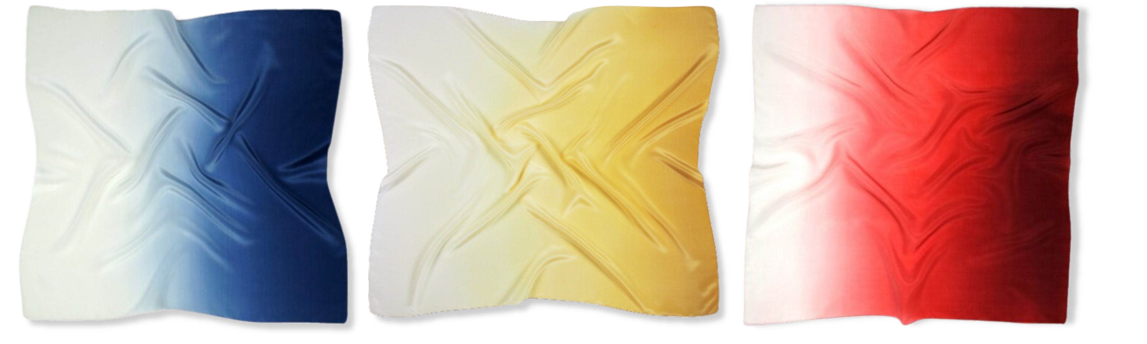 Zdjęcie apaszek ręcznie cieniowanych