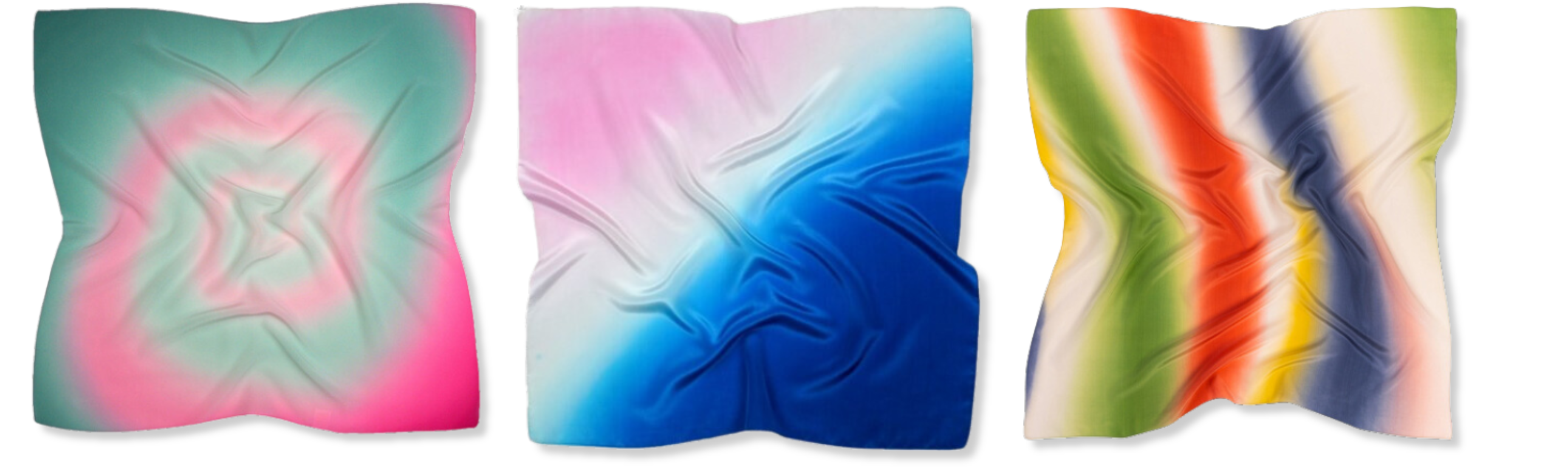 Zdjęcie apaszek ręcznie cieniowanych