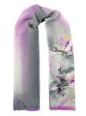 SZ-072 Hand-painted silk scarf, 135x30 cm (2)