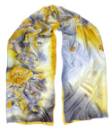 SZM-003 Hand-painted silk scarf, 250x90 cm (2)