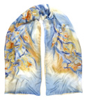 SZM-005 Hand-painted silk scarf, 250x90 cm (4)