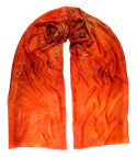 SZM-009 Hand-painted silk scarf, 250x90 cm (1)