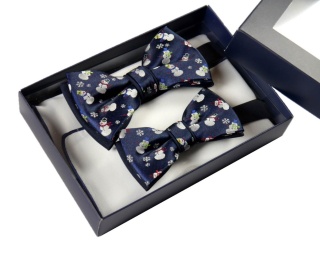 MJ-035 Mucha Jedwabna w Zestawie z Poszetką