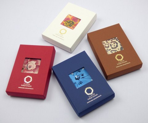 MJ-035 Mucha Jedwabna w Zestawie z Poszetką