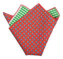 PJ-121 Silk Pocket Square with a Pattern(1)