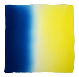 AC7-073 Hand-shaded silk scarf, 70x70cm
