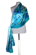 SZM-027 Hand-painted silk scarf, 250x90 cm (3)