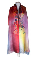SZM-030 Hand-painted silk scarf, 250x90 cm (2)