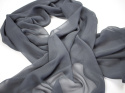 SZZ-003 One-color silk scarf - Georgette, 200x65cm (2)