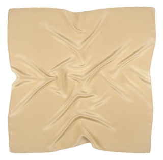 Men's silk neckscarf light beige, 67x67cm
