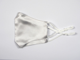 JM ZMS Two-layer silk mask - white and silver
