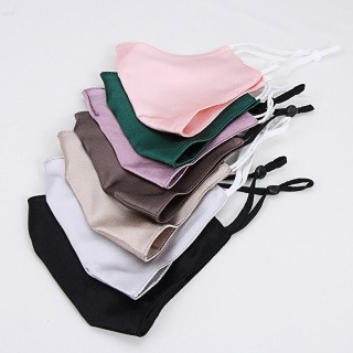 Hipoalergiczna jedwabna maseczka ochronna na twarz - beż