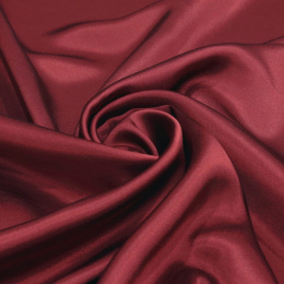 Burgundy silk satin scarf, 90x90cm