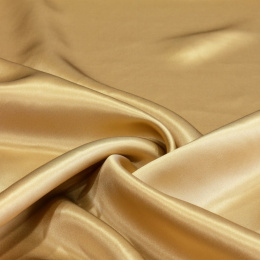 Dark beige silk satin scarf, 90x90cm