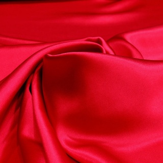 Red silk satin scarf, 90x90cm AS9-001
