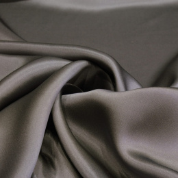 Graphite silk silk satin scarf, 70x70cm
