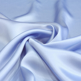 Light blue silk satin scarf, 55x55cm