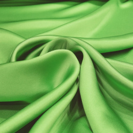 Light green silk satin scarf, 90x90cm