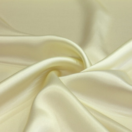 Cream silk satin scarf, 55x55cm