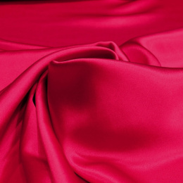 Raspberry silk satin scarf, 55x55cm