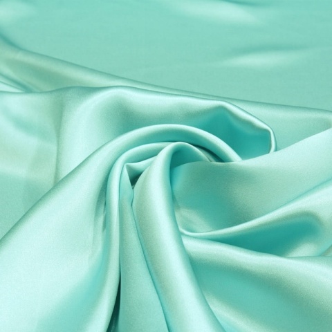 Blue and Turquoise silk satin scarf, 70x70cm AS7-032