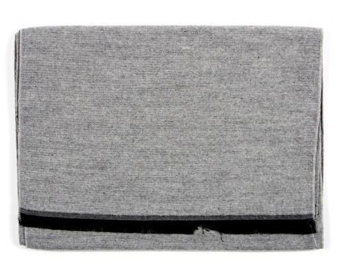 Ciepły Szary Szal Męski - Wiskoza / Akryl (3)