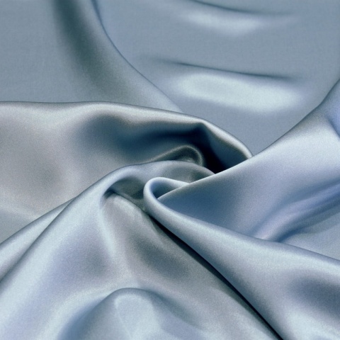 Gray and Blue silk satin scarf, 70x70cm AS7-029