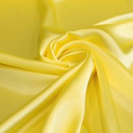 Yellow silk satin scarf, 70x70cm