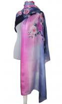 SZM-053 Hand-painted silk scarf, 250x90 cm (3)