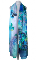 SZM-049 Hand-painted silk scarf, 250x90 cm (2)