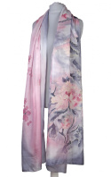 SZM-047 Hand-painted silk scarf, 250x90 cm (2)