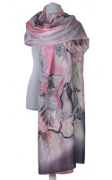 SZM-051 Hand-painted silk scarf, 250x90 cm (3)