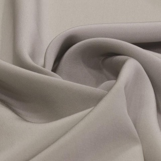 Szaro-kamienny jedwabny szal krepa 180x45 cm SZK-235