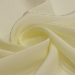 Cream Crepe Silk Scarf, 250x90cm