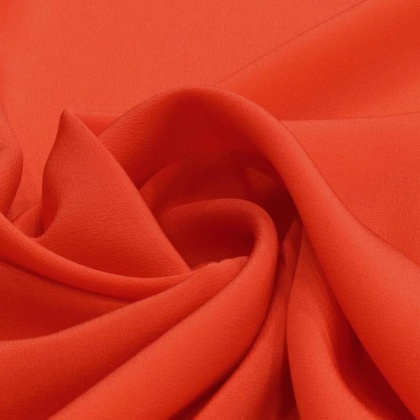 Mandarynkowy jedwabny szal krepa 180x45 cm SZK-226