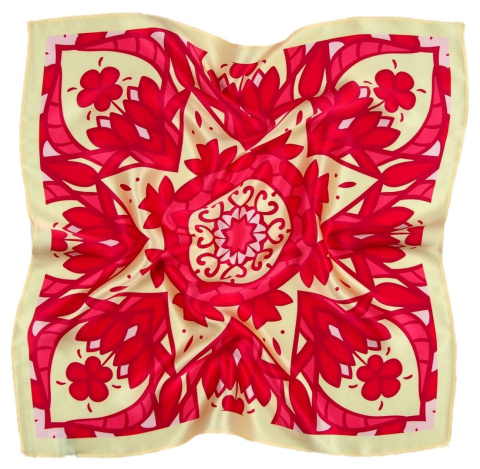 AD6-157 Small Silk Scarf Printed, 67x67 cm(1)
