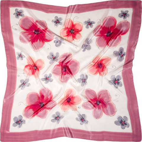 AM5-540 Hand-painted silk scarf, 55x55 cm(1) AM5-540 Hand-painted silk scarf, 55x55 cm(1)