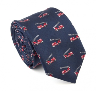Christmas tie with a KM-100 fire truck KM-100