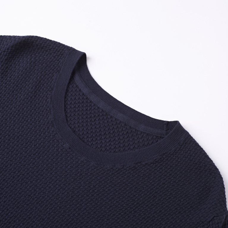 M5 Navy blue T-shirt with cashmere(3)