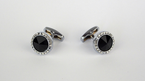 Original cufflinks with cubic zirconia