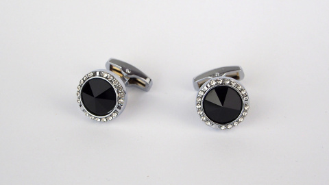 Original cufflinks with cubic zirconia