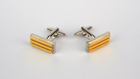 SP-834 Spinki do mankietów Złote sztabki (1)