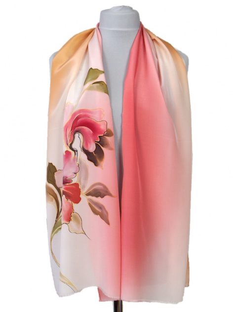 SZ-341 Hand Painted Silk Scarf, 170x45cm(2)