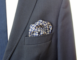 PJ-150 Silk Pocket Square with a Pattern