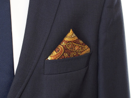 PJ-164 Silk Pocket Square with a Pattern