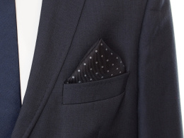 PJ-166 Silk Pocket Square with a Pattern