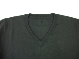 ST-011 Men's Sweater Dark Green Merino Wool